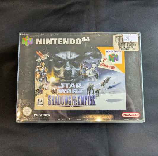 NINTENDO 64 GAME STAR WARS SHADOWS OF THE EMPIRE STILL BOXED