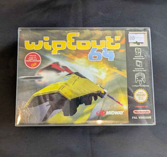 NINTENDO 64 GAME WIPEOUT STILL BOXED