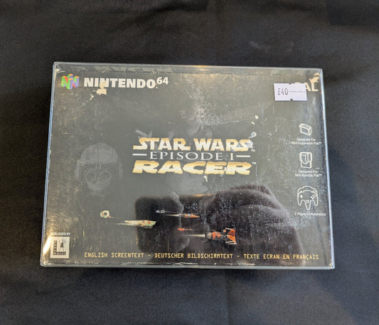 NINTENDO 64 GAME STAR WARS EPISODE 1 RACER STILL BOXED