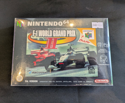 NINTENDO 64 GAME F-1 WORLD GRAND PRIX II STILL BOXED