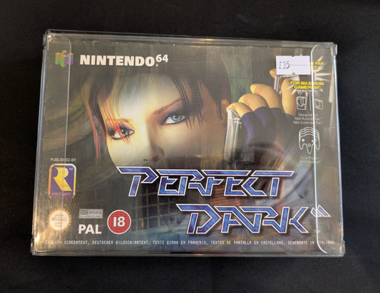NINTENDO 64.GAME PERFECT DARK STILL BOX