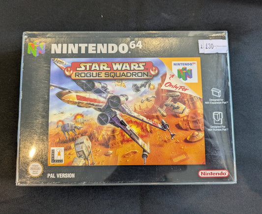 NINTENDO 64 GAME STAR WARS ROGUE SQUADRON STILL BOXED