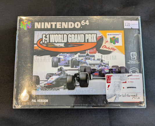 NINTENDO 64 F-1 WORLD GRAND PARK GAME STILL BOXED