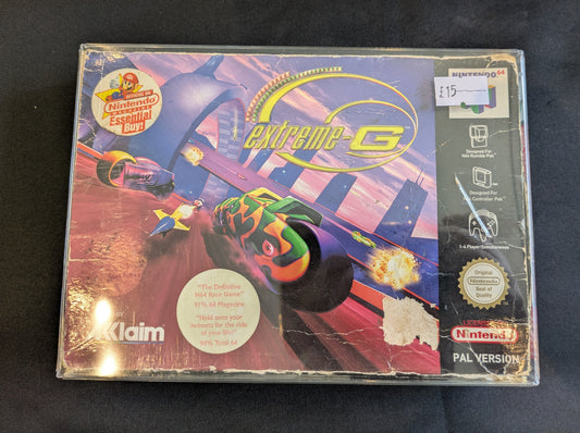 NINTENDO 64 EXTREME-G GAME - BOXED