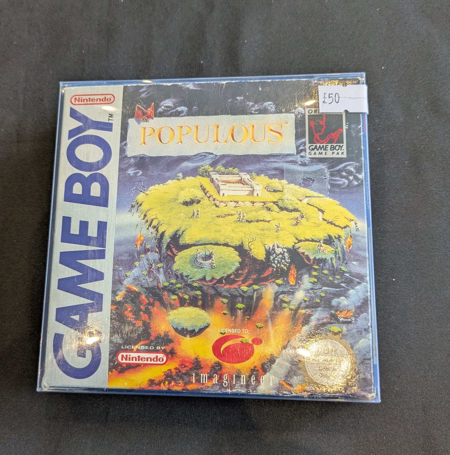 GAME BOY GAME POPULOUS BOXED