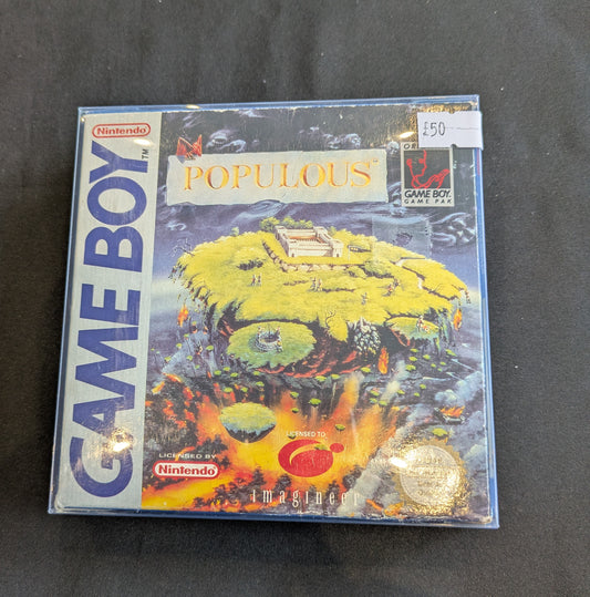 GAME BOY GAME POPULOUS BOXED