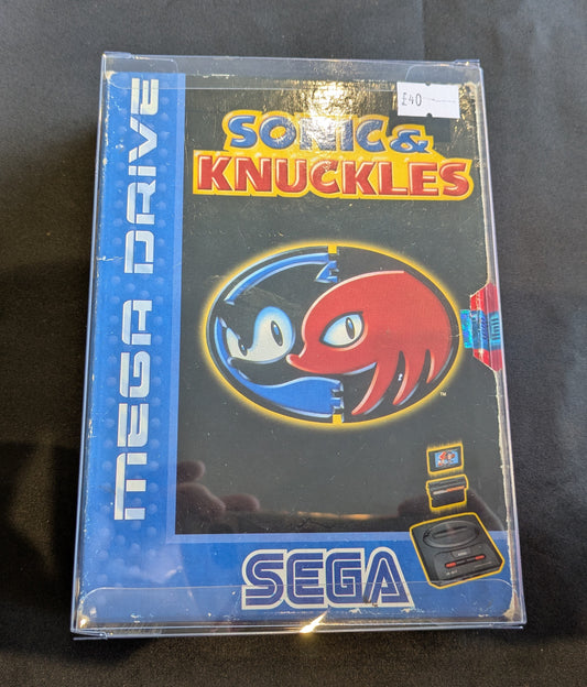 SEGA MEHA DRIVE GAME SONIC & KNUCKLES BOXED