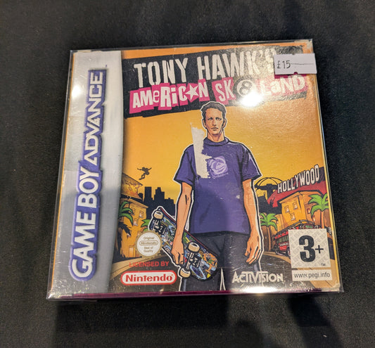 GAME BOY ADVANCE GAME TONY HAWKES AMERICAN SK8LAND BOXED