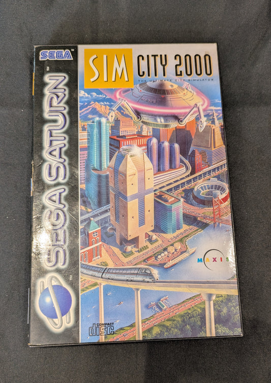 SEGA SATURN GAME SIM CITY 2000 BOXED