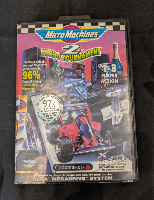 SEGA MASTER SYSTEM GAME MICRO MACHINE 2 TURBO TOURNAMENT BOXED
