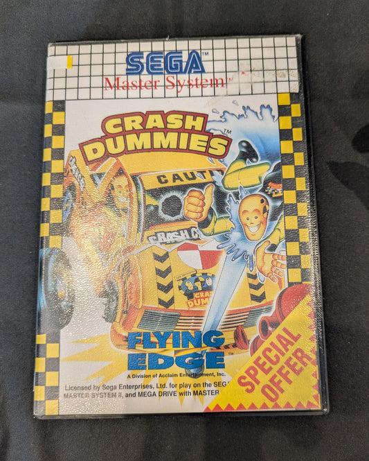 SEGA MASTER SYSTEM GAME CRASH DUMMIES BOXED