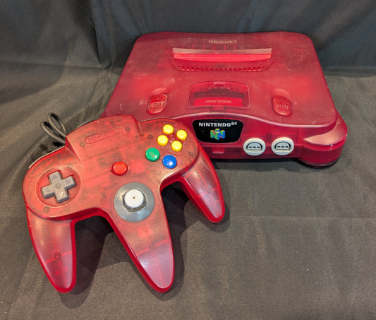 NINTENDO 64 CONSOLE LIMITED EDITION WATERMELON UNBOXED