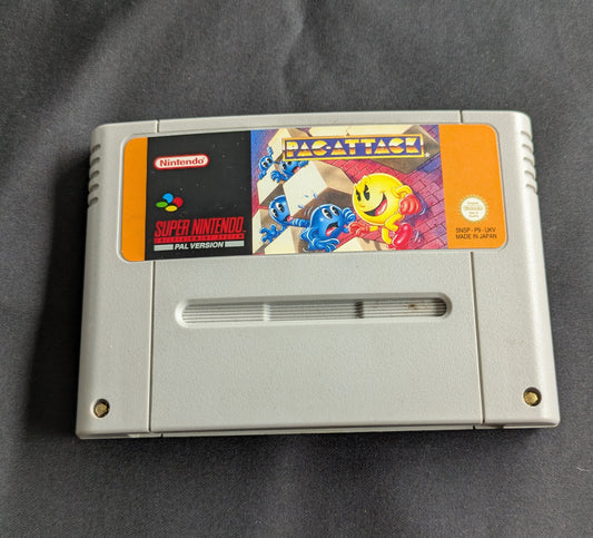 SUPER NINTENDO ENTERTAINMENT SYSTEM GAME PAC ATTACK UNBOXED