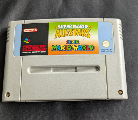 SUPER NINTENDO ENTERTAINMENT SYSTEM GAME SUPER MARIO ALL STARS UNBOXED