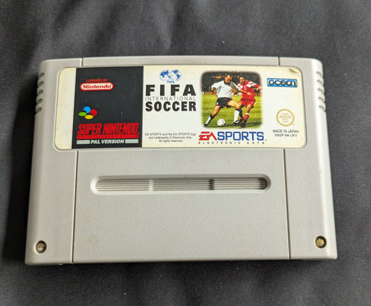 SUPER NINTENDO ENTERTAINMENT SYSTEM GAME FIFA INTERNATIONAL SOCCER UNBOXED