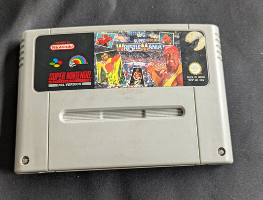 SUPER NINTENDO ENTERTAINMENT SYSTEM GAME SUPER WRESTLE MANIA UNBOXED