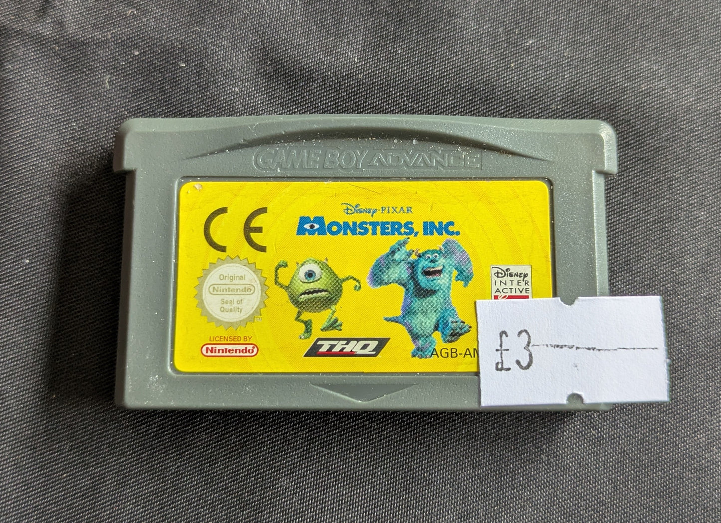 GAME BOY ADVANCE GAME MONSTERS INC UNBOXED