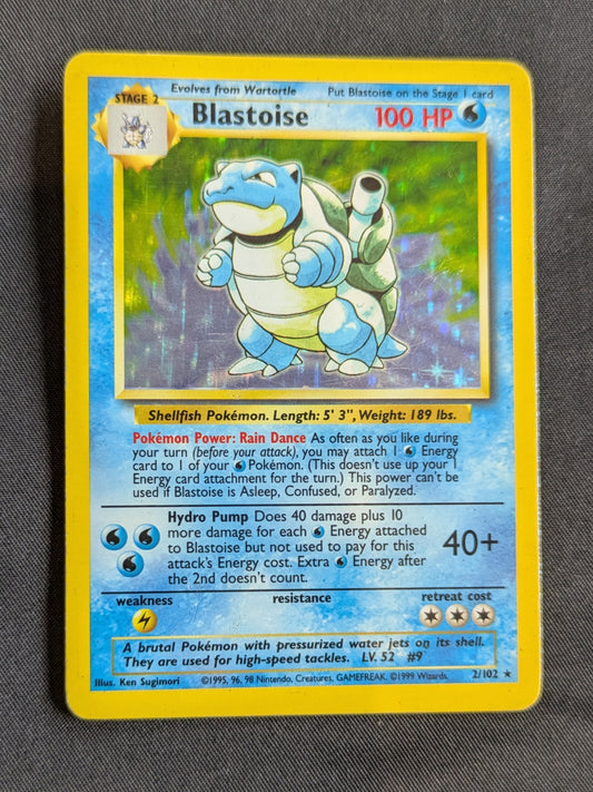 POKEMON 2/102 BLASTOISE SINGLE