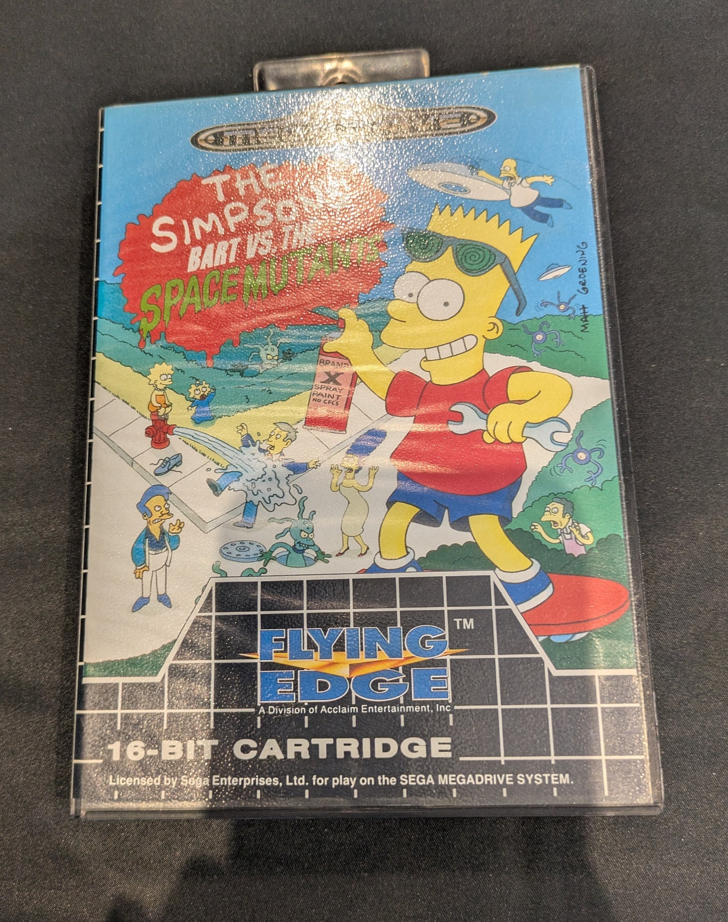 SEGA MEGA DRIVE GAME THE SIMPSONS BART VS. THE SPACE ALIENS