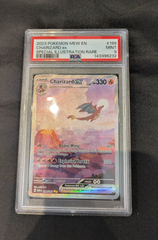 POKEMON CHARIZARD 199/165 PSA 9 ENGLISH