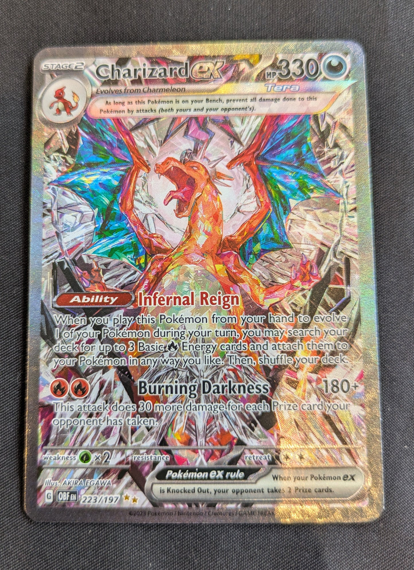 POKEMON CHARIZARD EX SINGLE 223/197
