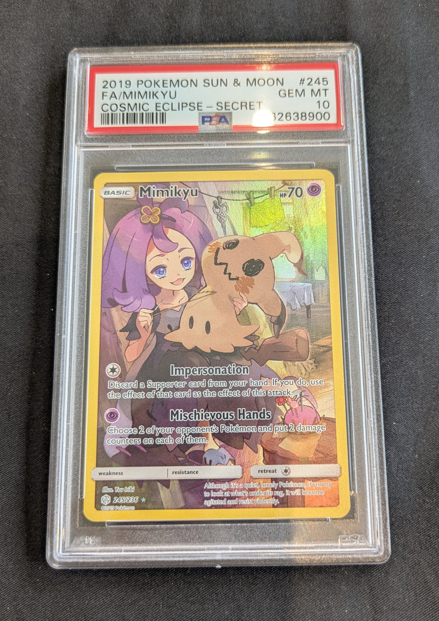 POKEMON MIMIKYU 245/236 PSA 10