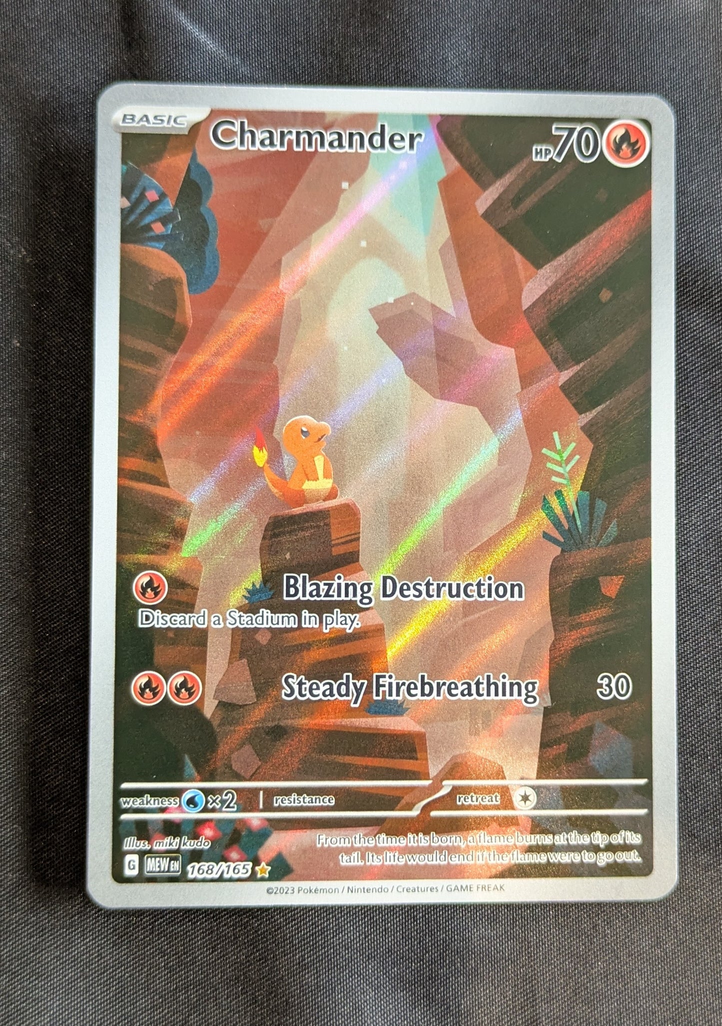 POKEMON CHARMANDER 168/165 SINGLE