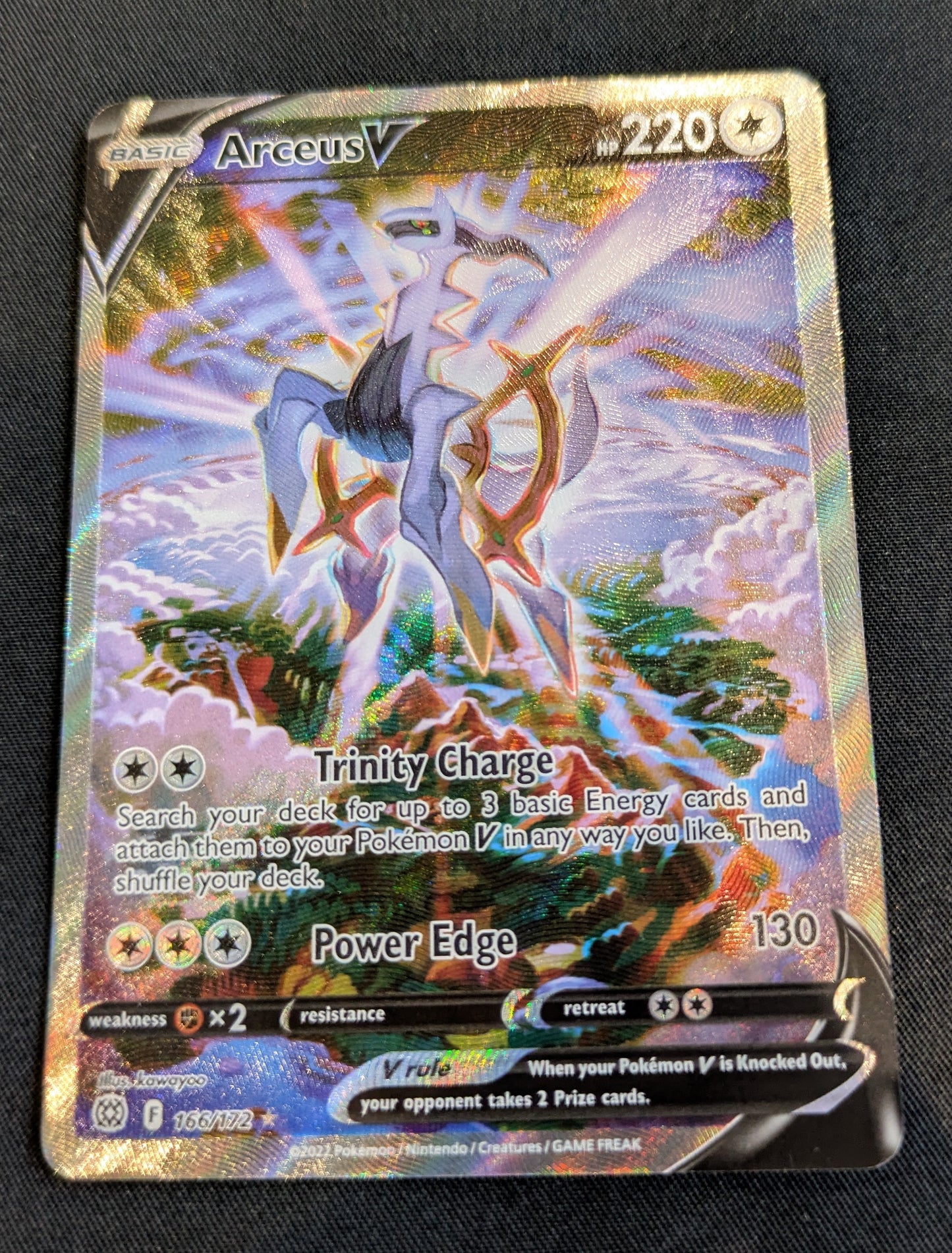 POKEMON SINGLES ARCEUS V 166/172