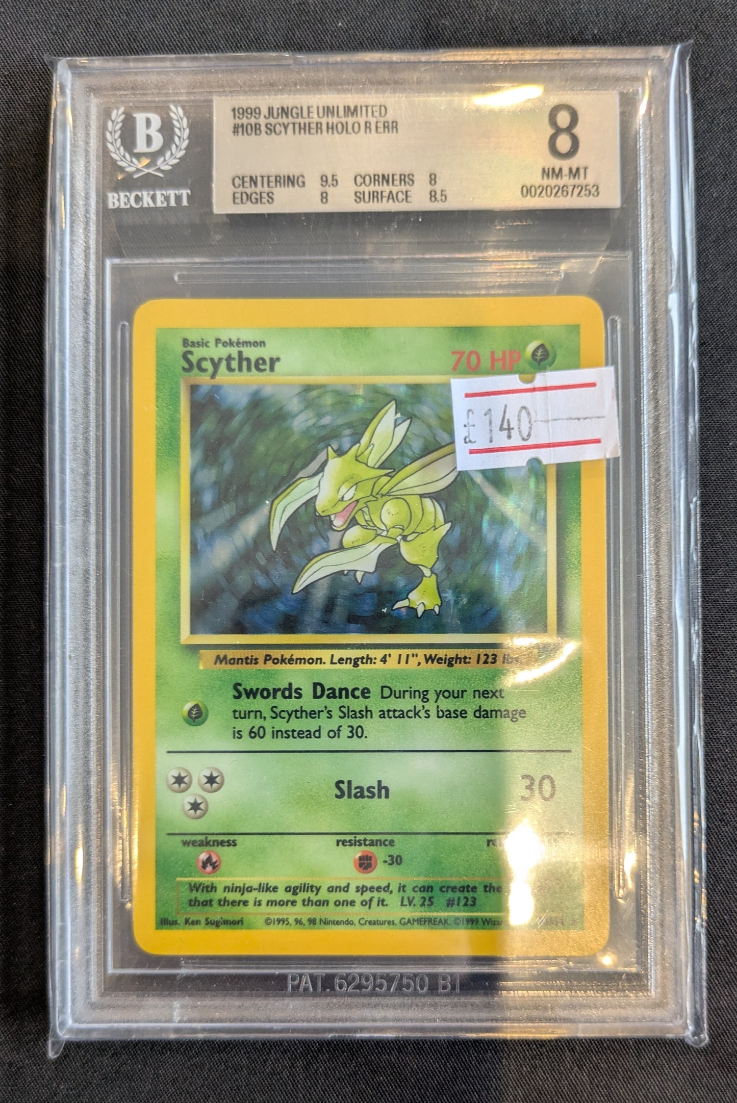 POKEMON 10/64 SCYTHER BECKETT 8