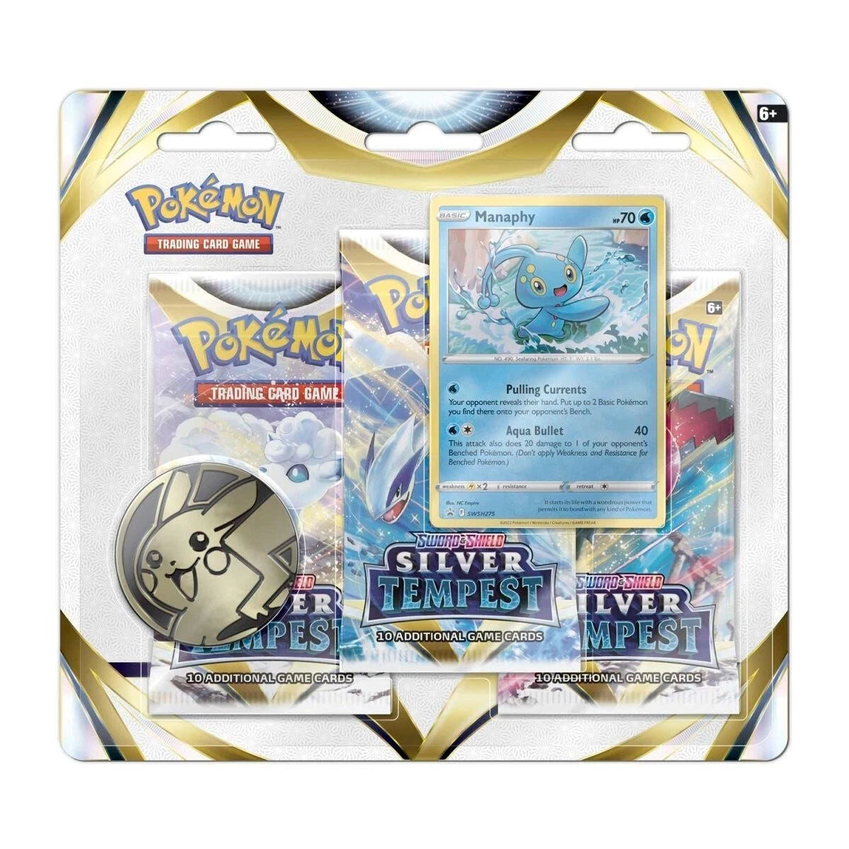 POKEMON SILVER TEMPEST TRIPLE BLISTER (MANAPHY)