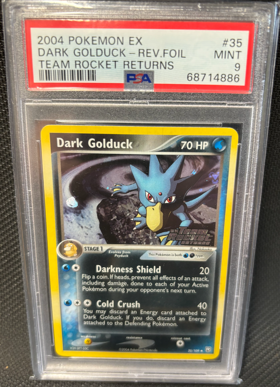 2004 POKEMON EX DARK GOLDUCK REVRSE FOIL TEAM ROCKET RETURNS