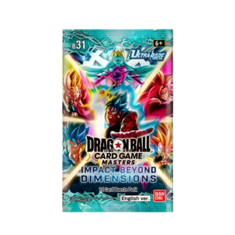 DRAGON BALL IMPACT BEYOND DIMENSIONS BOOSTER PACK ENGLISH