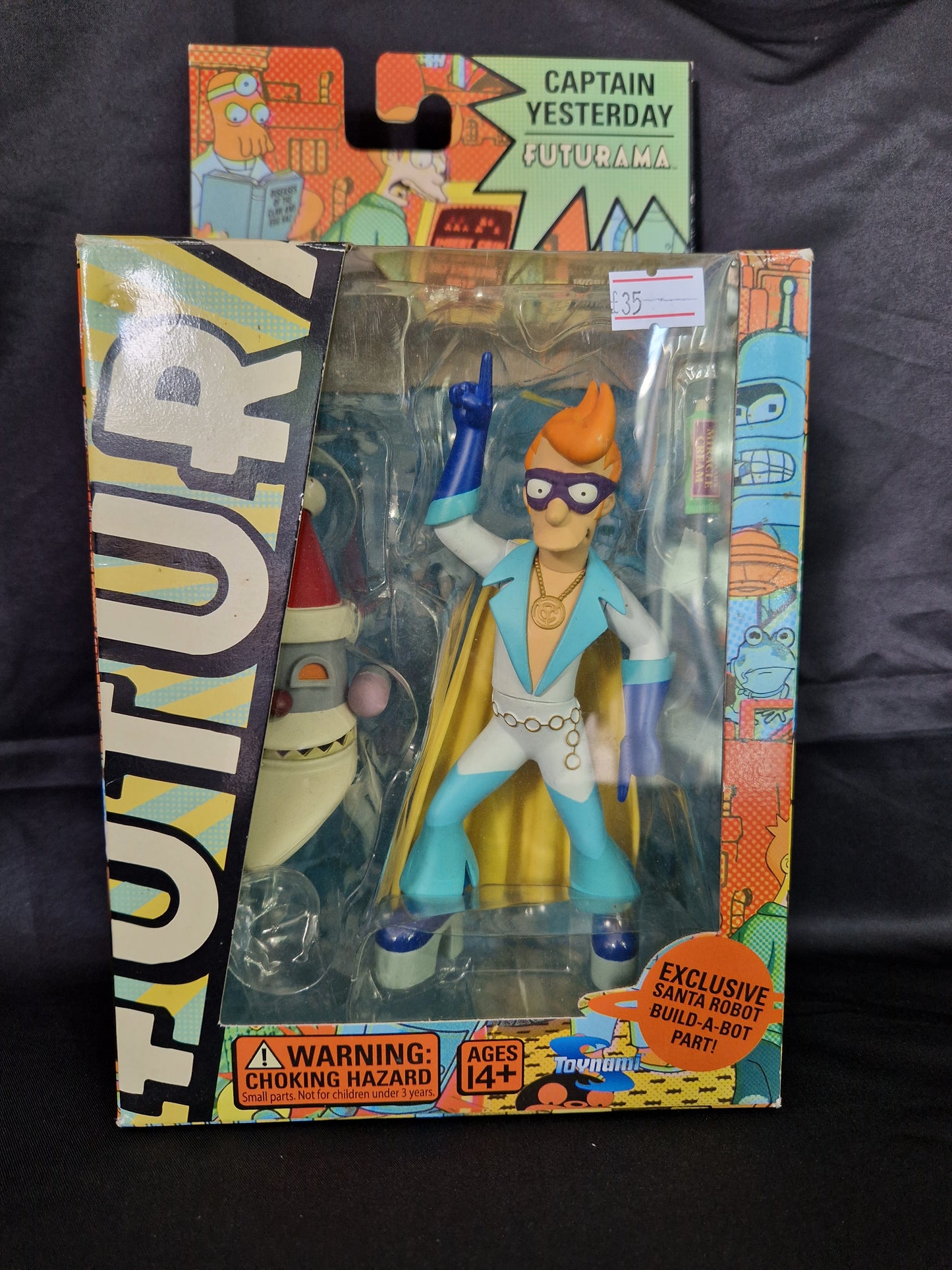 Futurama Fry Captain Yesterday PVC Figure Toynami 15cm