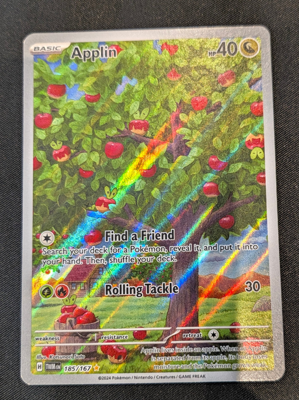 POKEMON SINGLES 185/167 APPLIN ENGLISH