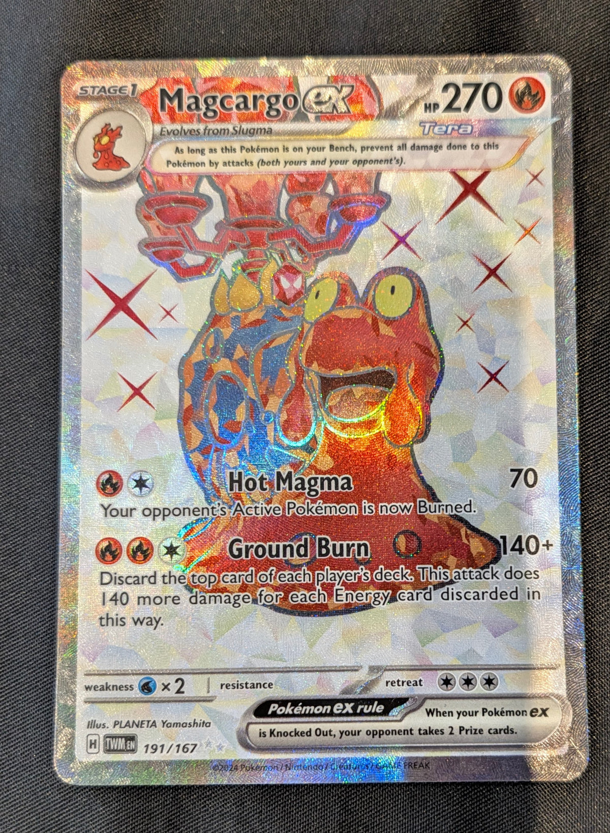 POKEMON SINGLES 191/167 MAGCARGO EX ENGLISH