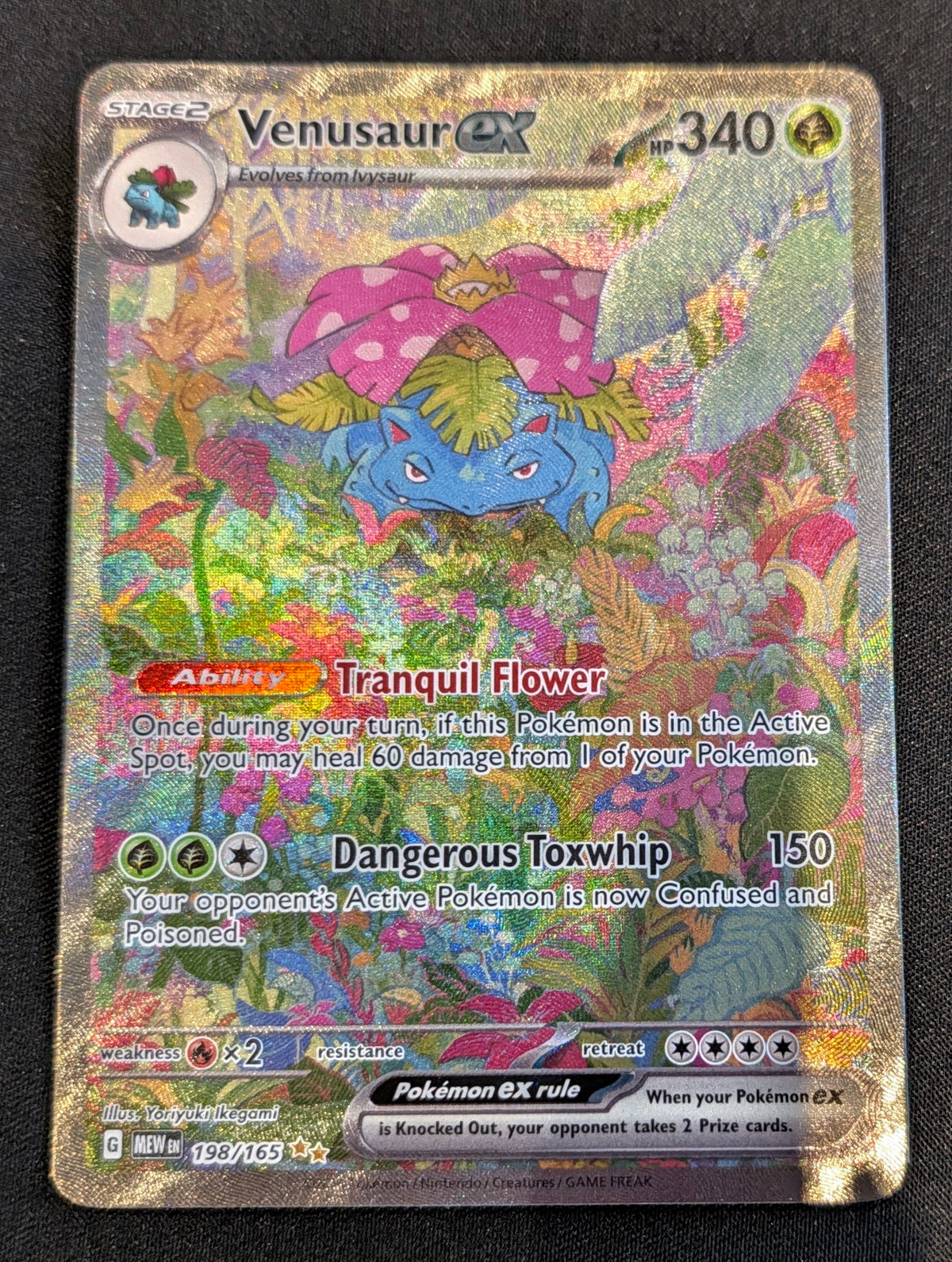 POKEMON SINGLES 198/165 VENUSAUR ENGLISH