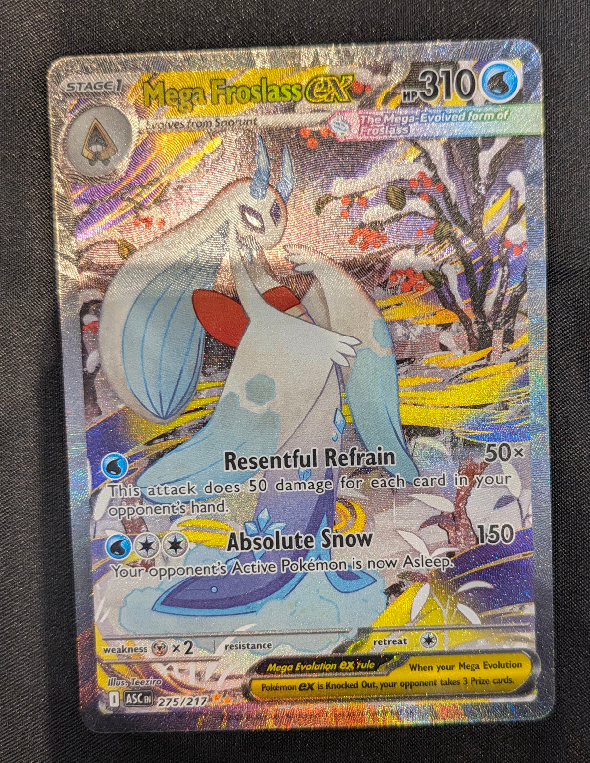 POKEMON SINGLES 275/217 MEGA FROSLASS ENGLISH