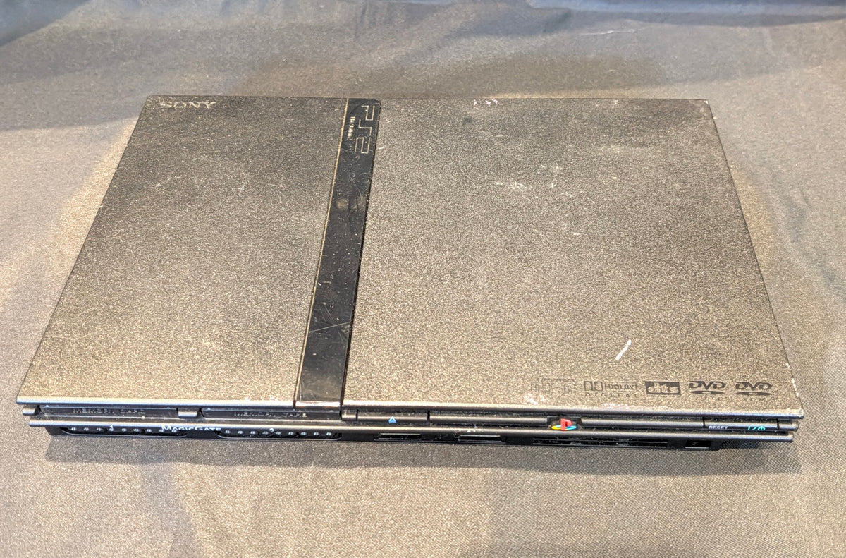 PLAY STATION 2 CONSOLE WITH EYE TOY AND STEERING WHEEL SET