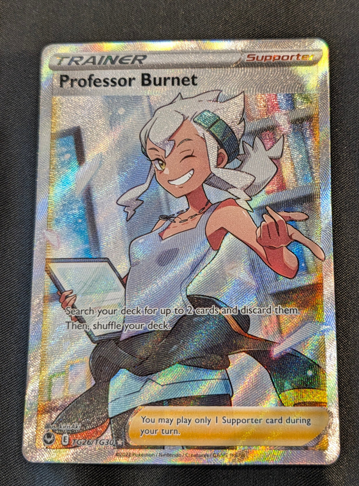 POKEMON SINGLES TG26/TG30 PROFESSOR BURNET ENGLISH