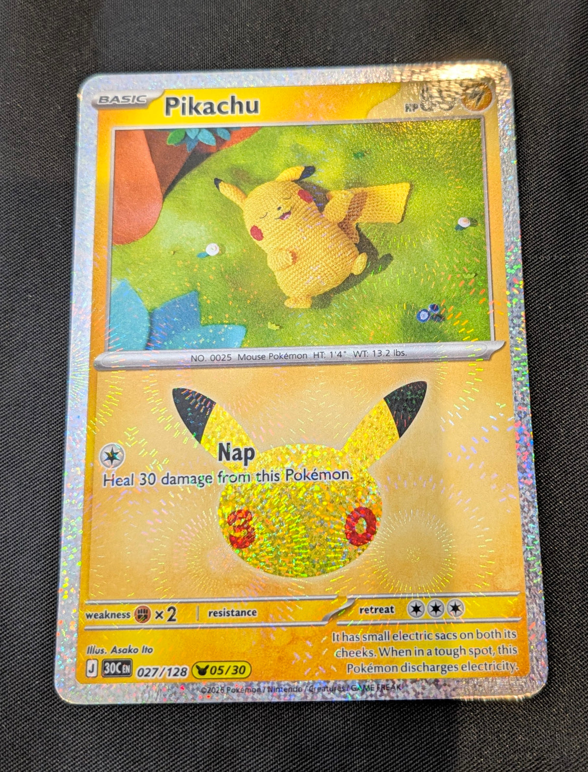 POKEMON SINGLES 027/128 PIKACHU ENGLISH
