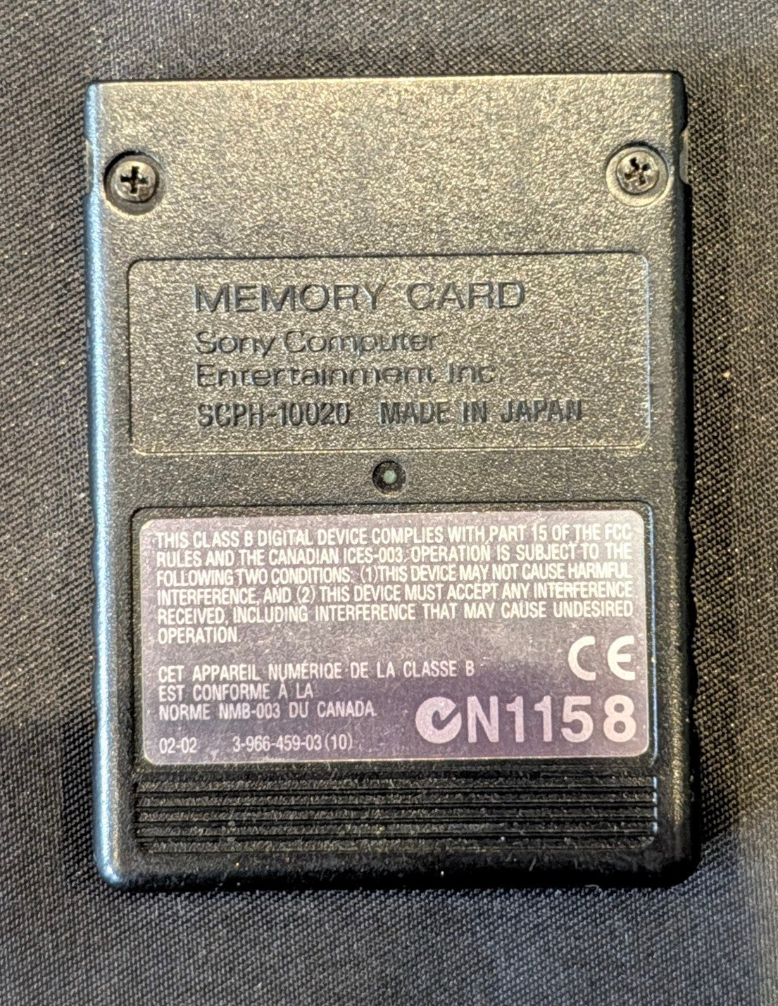 PLAYSTATION 8MB MEMORY CARD