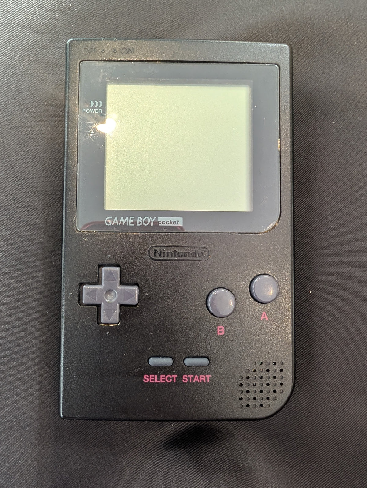 NINTENDO GAME BOY POCKET (MODEL MGB-001) BLACK SHELL