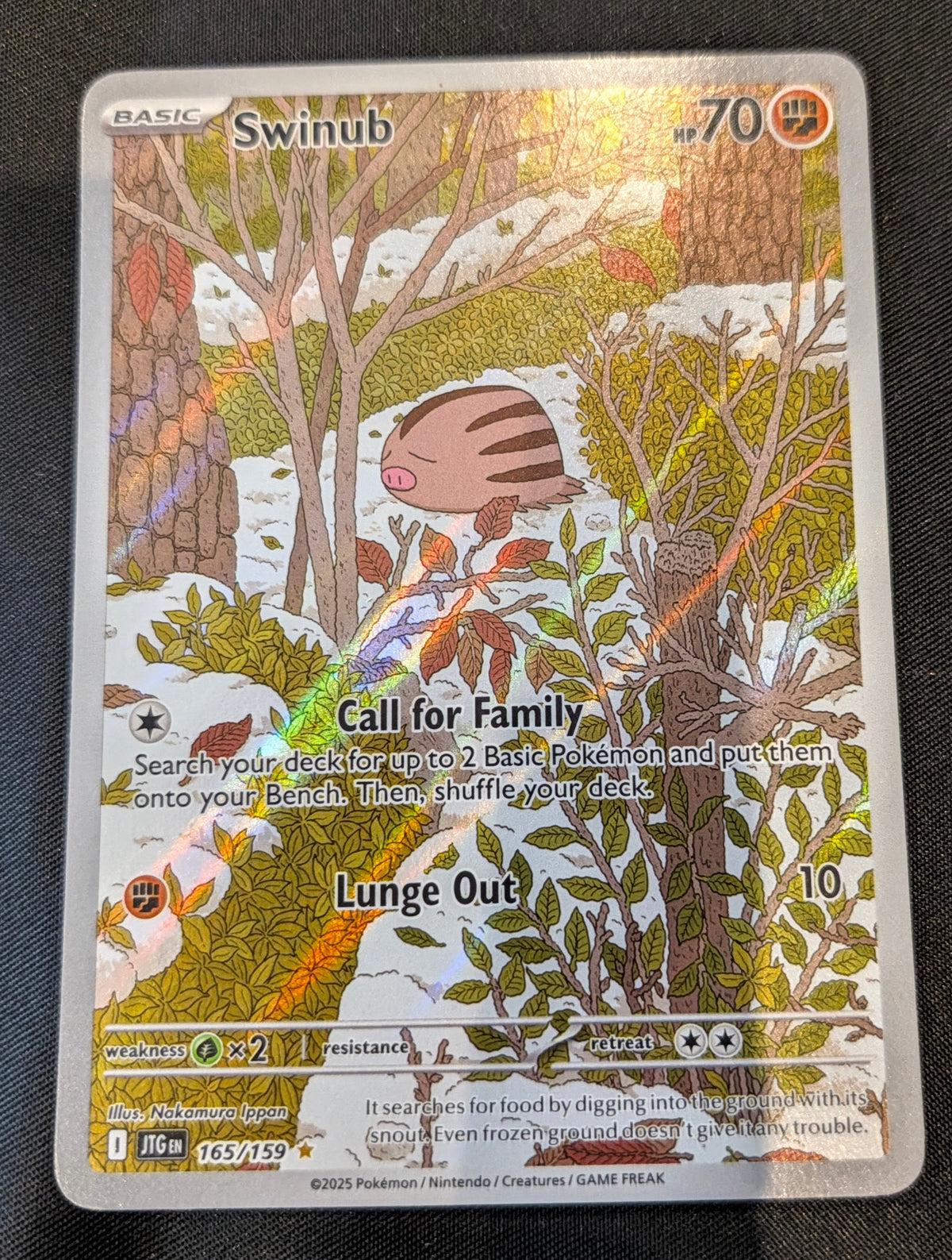 POKEMON SINGLES 165/159 SWINUB ENGLISH
