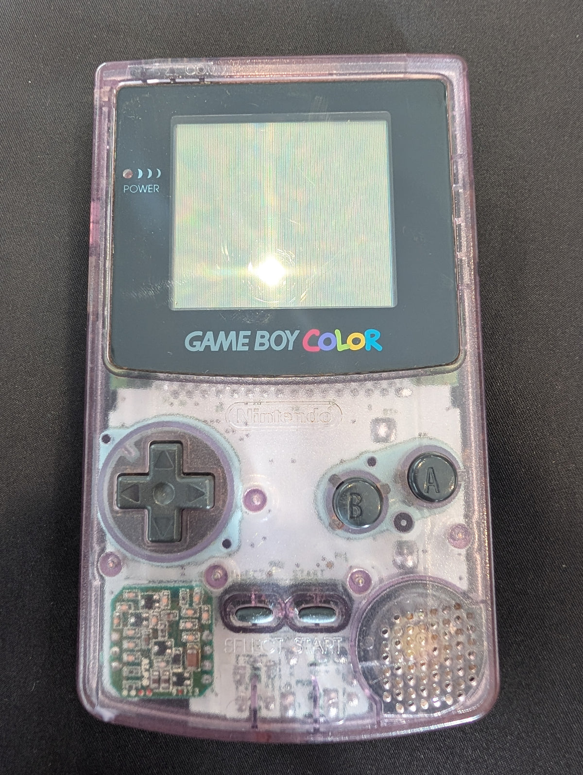 NINTENDO GAME BOY COLOR (MODEL CGB-001) CLEAR PURPLE
