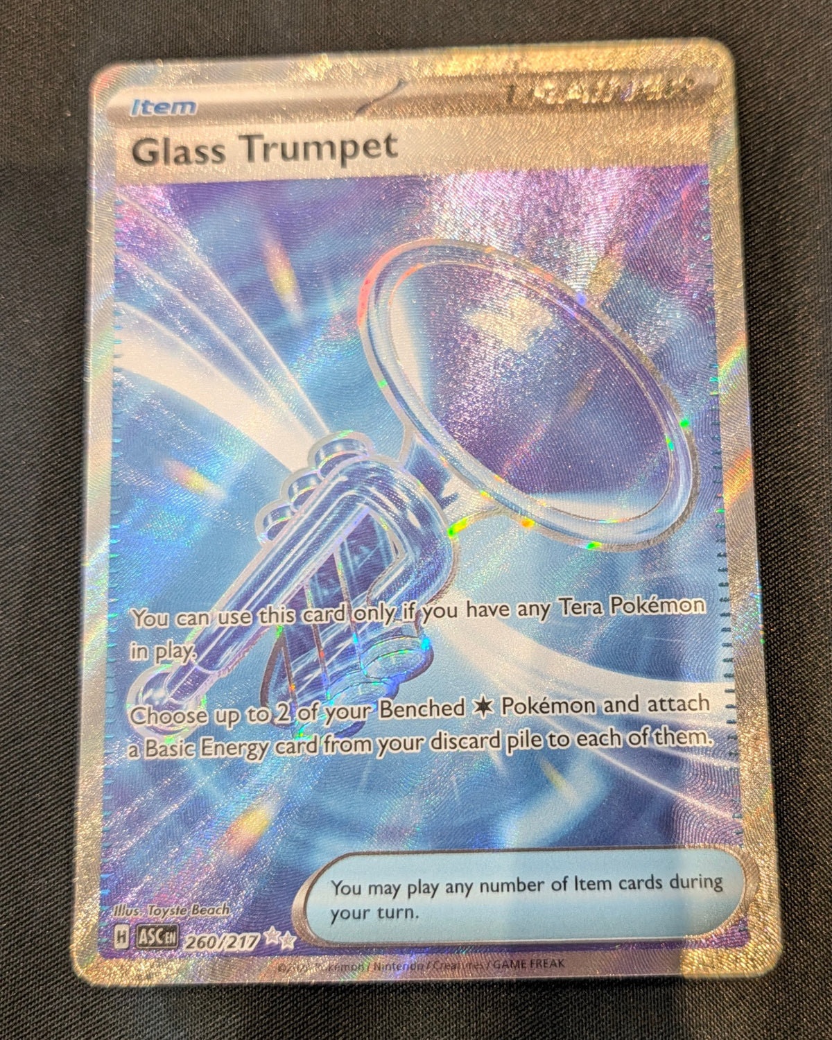 POKEMON SINGLES 260/217 GLASS TRUMPET ENGLISH