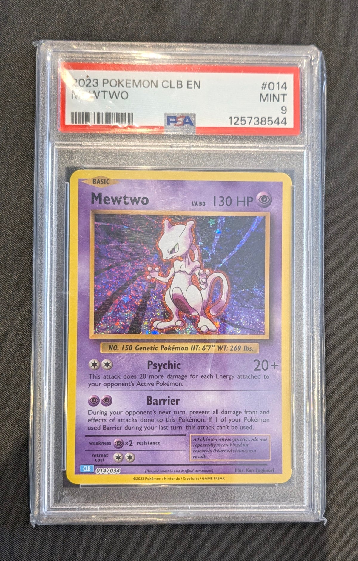 POKEMON #014 MEWTWO PSA 9