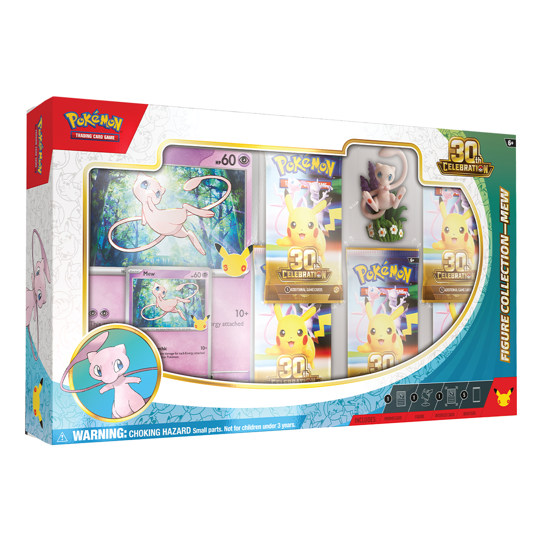 POKEMON 30TH ANNIVERSARY MEW FIGURE COLLECTION BOX