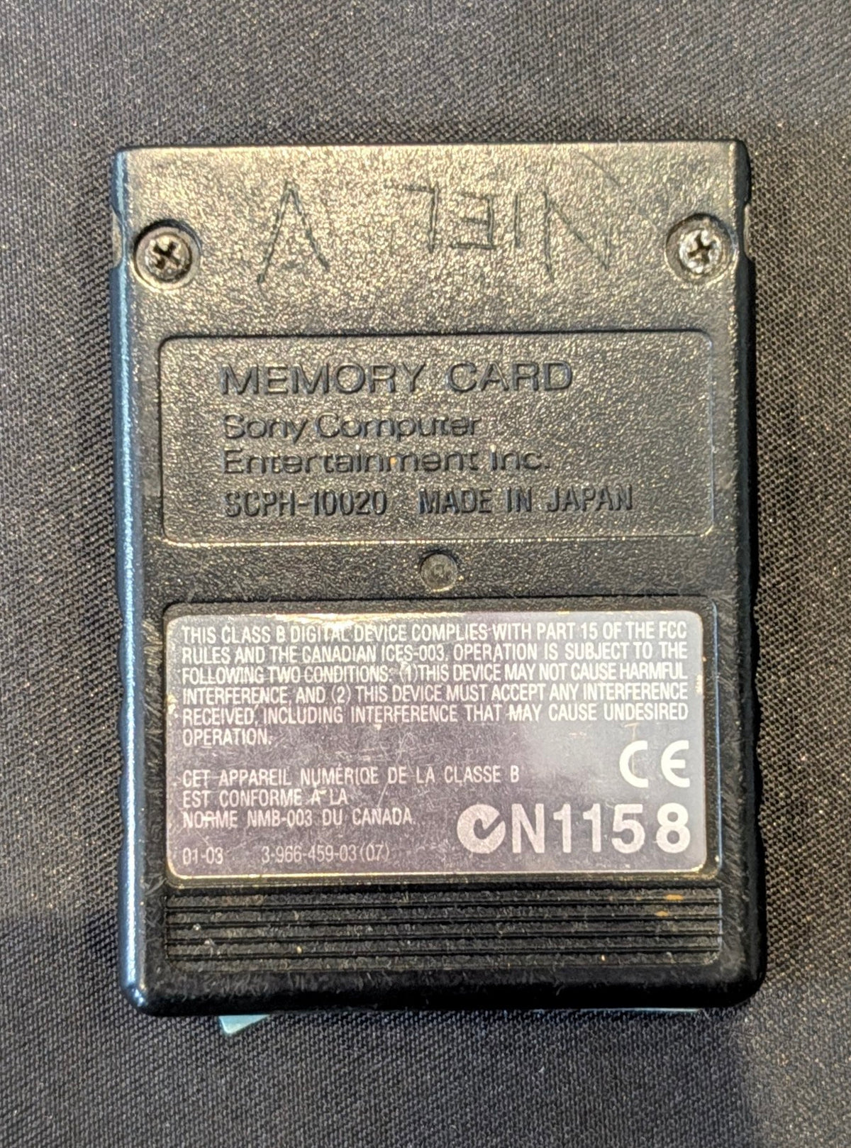 PLAYSTATION 8MB MEMORY CARD