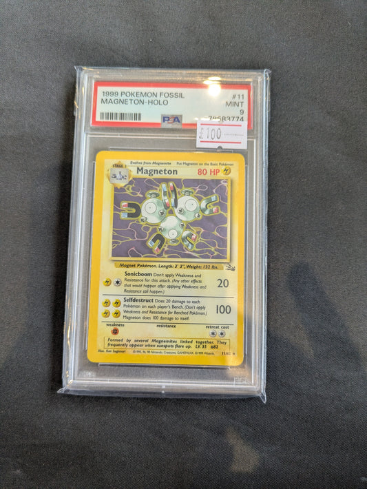 POKEMON 11/62 MAGNETON-HOLO PSA 9
