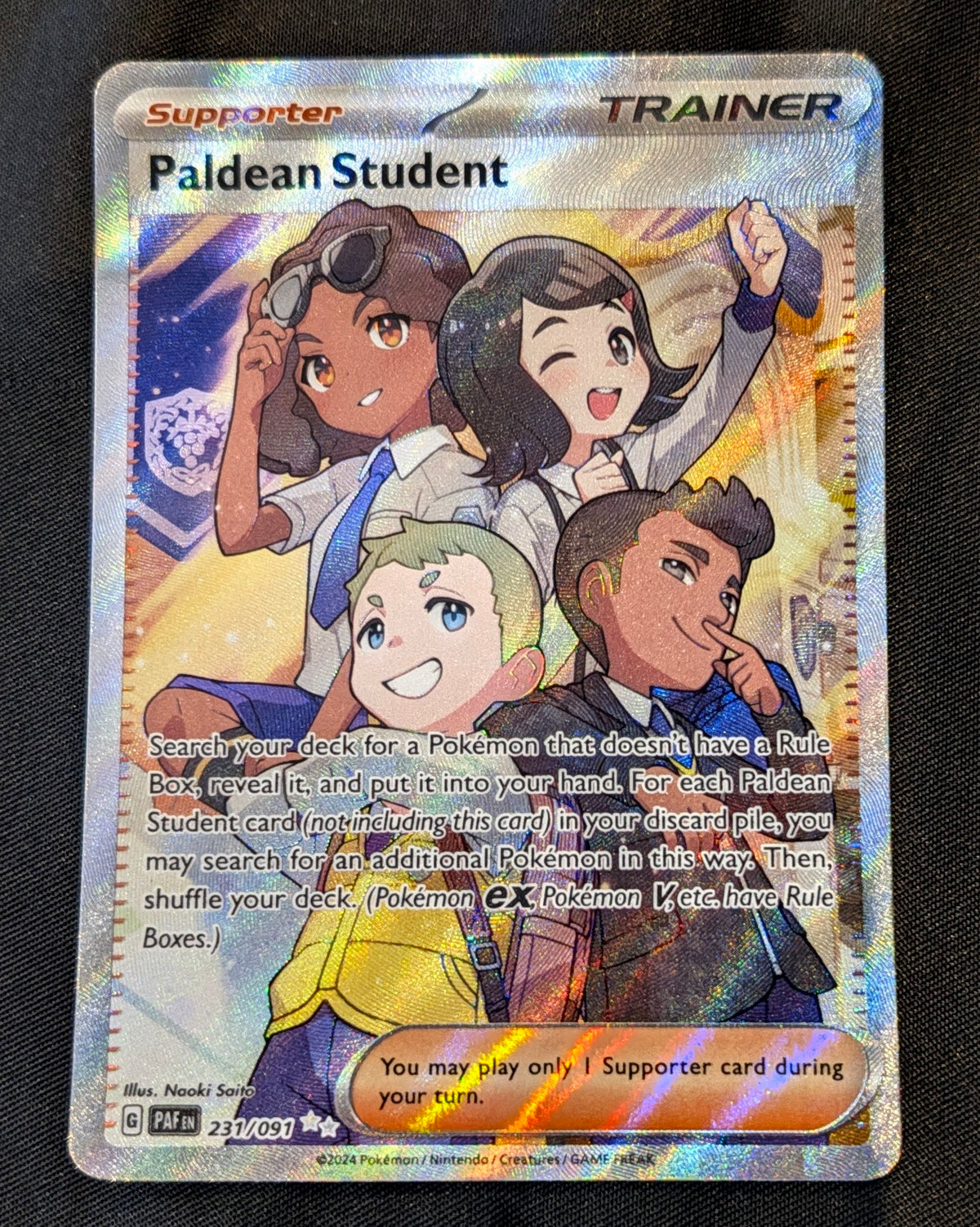 POKEMON SINGLES 231/091 PALDEAN STUDENT ENGLISH